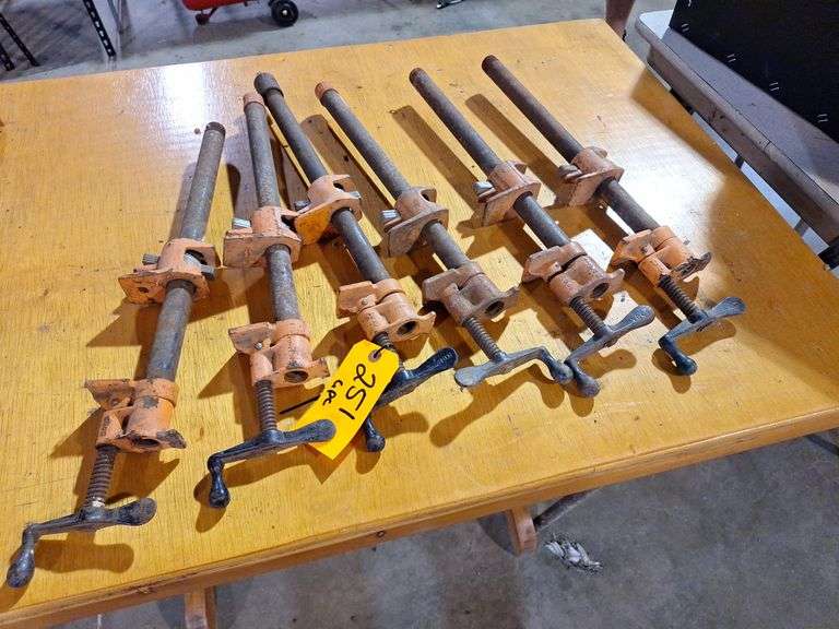 (6) Eighteen inch long pipe clamps