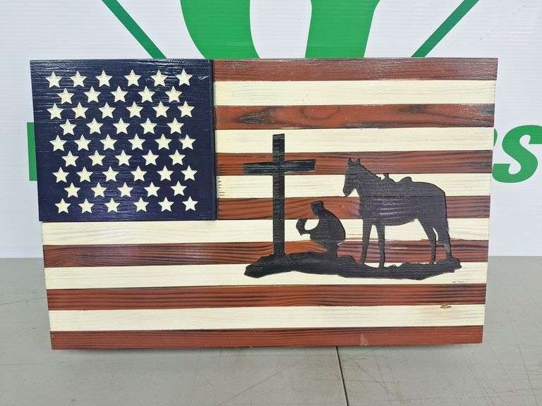 American Flag Wall Hanging Box (See description)