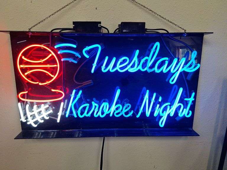 Karoke Night Neon Sign (works)