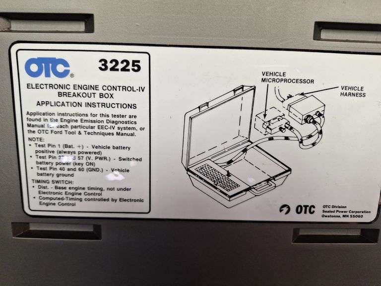 OTC Electric Engine Control -IV Breakout Box
