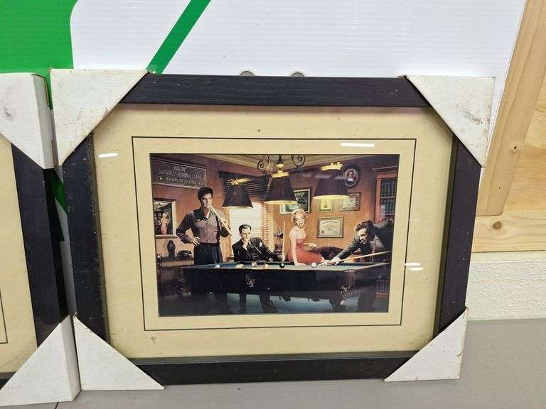 (2)Marilyn & James Dean with Elvis Picture