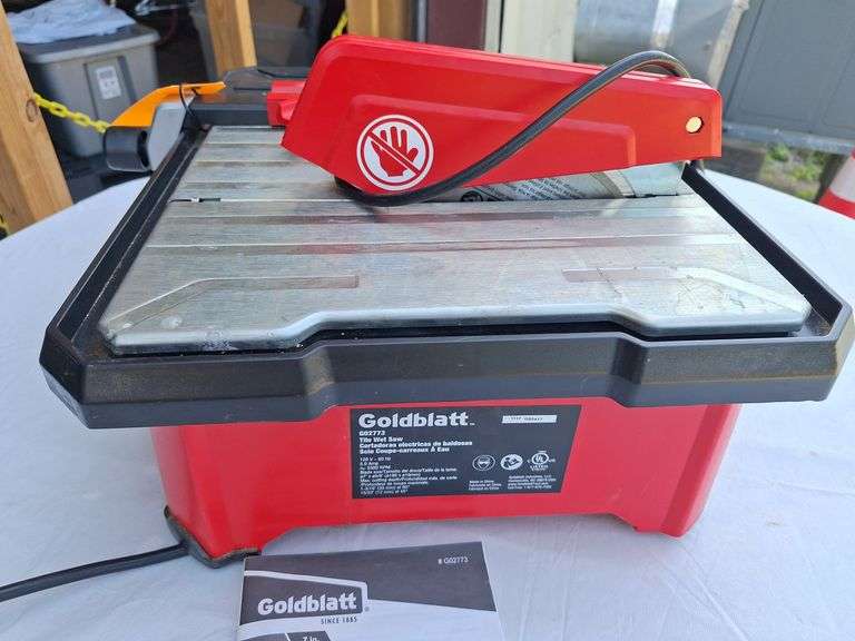 Goldblatt Wet Tile Saw