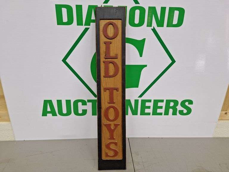 Old Toys Wooden Sign