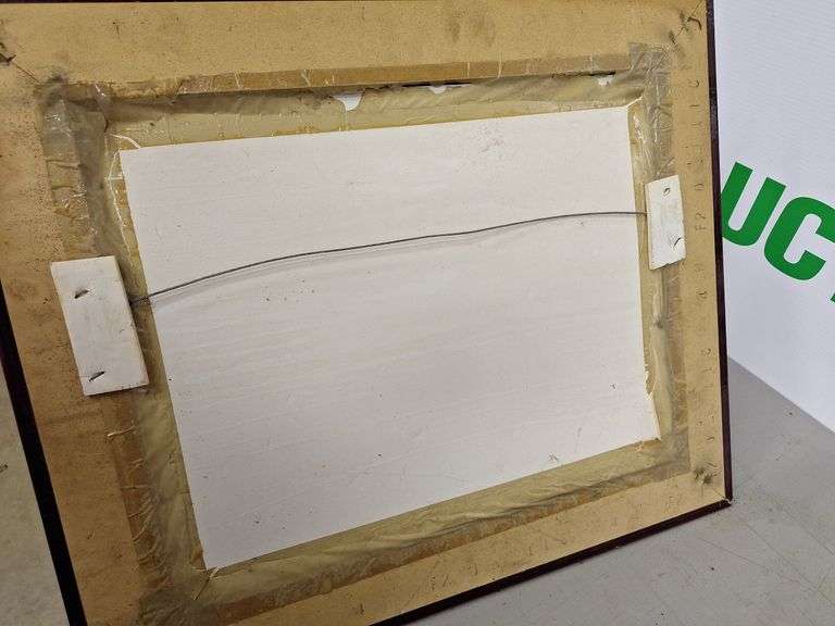 Poker Playing Dogs & Frame Picture