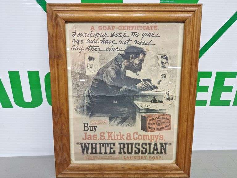 White Russian Picture & Frame