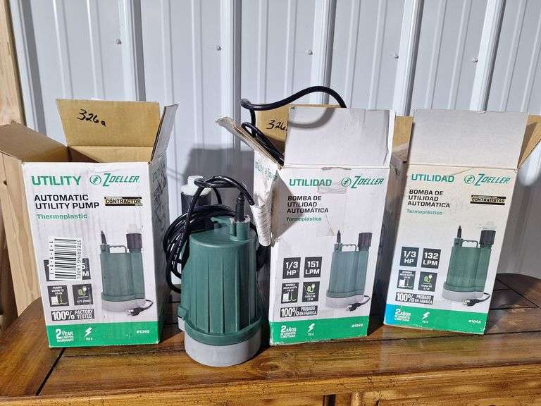 (3) Automatic Utility Pumps all one money  (runs)