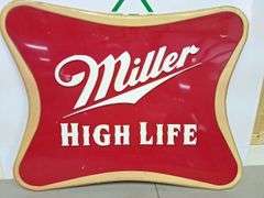 Metal Miller High Life Sign