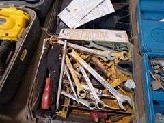 Tool Cases with various tools inside ,Tools that do not run,Bike & Spray Guns