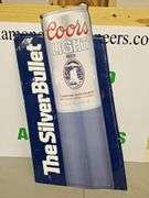 Metal Coors Light Silver Bullet Sign