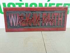 Wooden Faith Sign