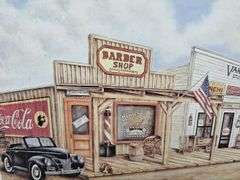Barber Shop Picture & Frame