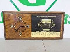 Mercedes Wooden Clock