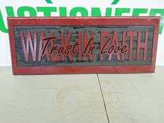 Wooden Faith Sign