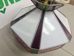 Stain Glass Coca-Cola Hanging Light