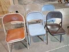 (6) Metal Folding Chairs all one money