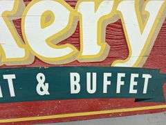 Vintage Wooden Cookery Sign (double sided)