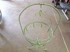 Metal Flower Hanging Basket with Stand
