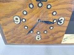 Mercedes Wooden Clock