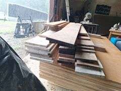 Lot of Cabinet Grade Plywood & Stack of Lumber all one money