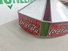 Stain Glass Coca-Cola Hanging Light