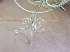 Metal Flower Hanging Basket with Stand