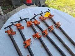 (6) Thirty inch pipe clamps