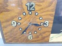 Mercedes Wooden Clock