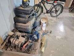 Tool Cases with various tools inside ,Tools that do not run,Bike & Spray Guns
