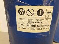 Blue Metal Ball Bearing Barrel