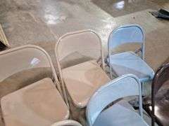 (6) Metal Folding Chairs all one money