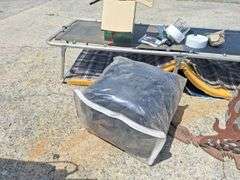 Coleman Lantern -- Coleman Sleeping Bag -- Cot -- White  Kerosene Heater all one money