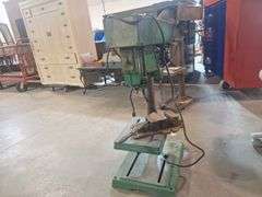 Table Top Drill Press with vise (runs) Taxable  (green)