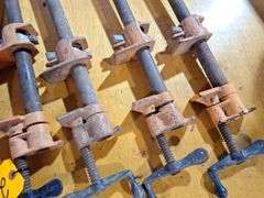 (6) Eighteen inch long pipe clamps