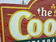 Vintage Wooden Cookery Sign (double sided)
