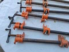 (6) Thirty inch pipe clamps