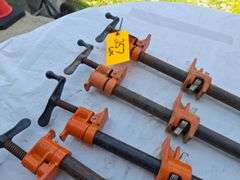 (6) Thirty inch pipe clamps