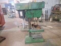 Table Top Drill Press with vise (runs) Taxable  (green)