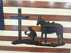 American Flag Wall Hanging Box (See description)
