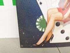 Metal Lady Luck Sign
