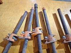 (6) Eighteen inch long pipe clamps