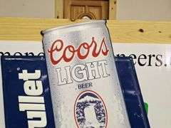 Metal Coors Light Silver Bullet Sign