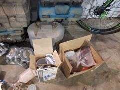 Tool Cases with various tools inside ,Tools that do not run,Bike & Spray Guns