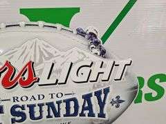 Metal Coors Light Fat Sunday Sign