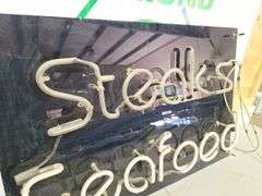 Steak & Seafood Neon Light