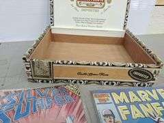 Cigar Boxes -- Coke Tin --- Comic Books all one money