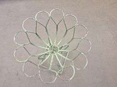 Metal Standing Flower Stand