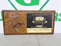 Mercedes Wooden Clock