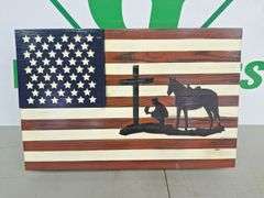 American Flag Wall Hanging Box (See description)
