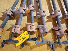 (6) Eighteen inch long pipe clamps
