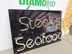 Steak & Seafood Neon Light
